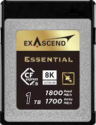 Exascend 1TB Essential Series CFexpress Type B Memory Card 1800 MB/s