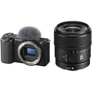 Sony ZV-E10 Mirrorless Camera with 15mm f/1.4 G Lens